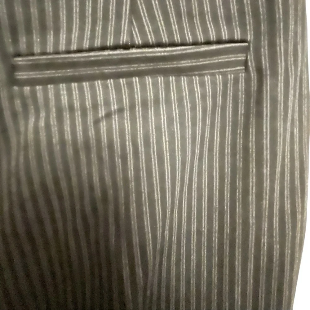 Magaschoni Black pinstriped Wide Leg Pants - Picture 3 of 4